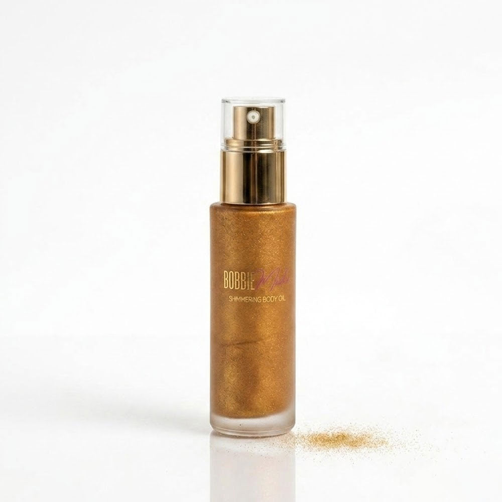 Shimmering Body Oil — Golden Glow Body Oil | Bobbie Miché – Bobbie